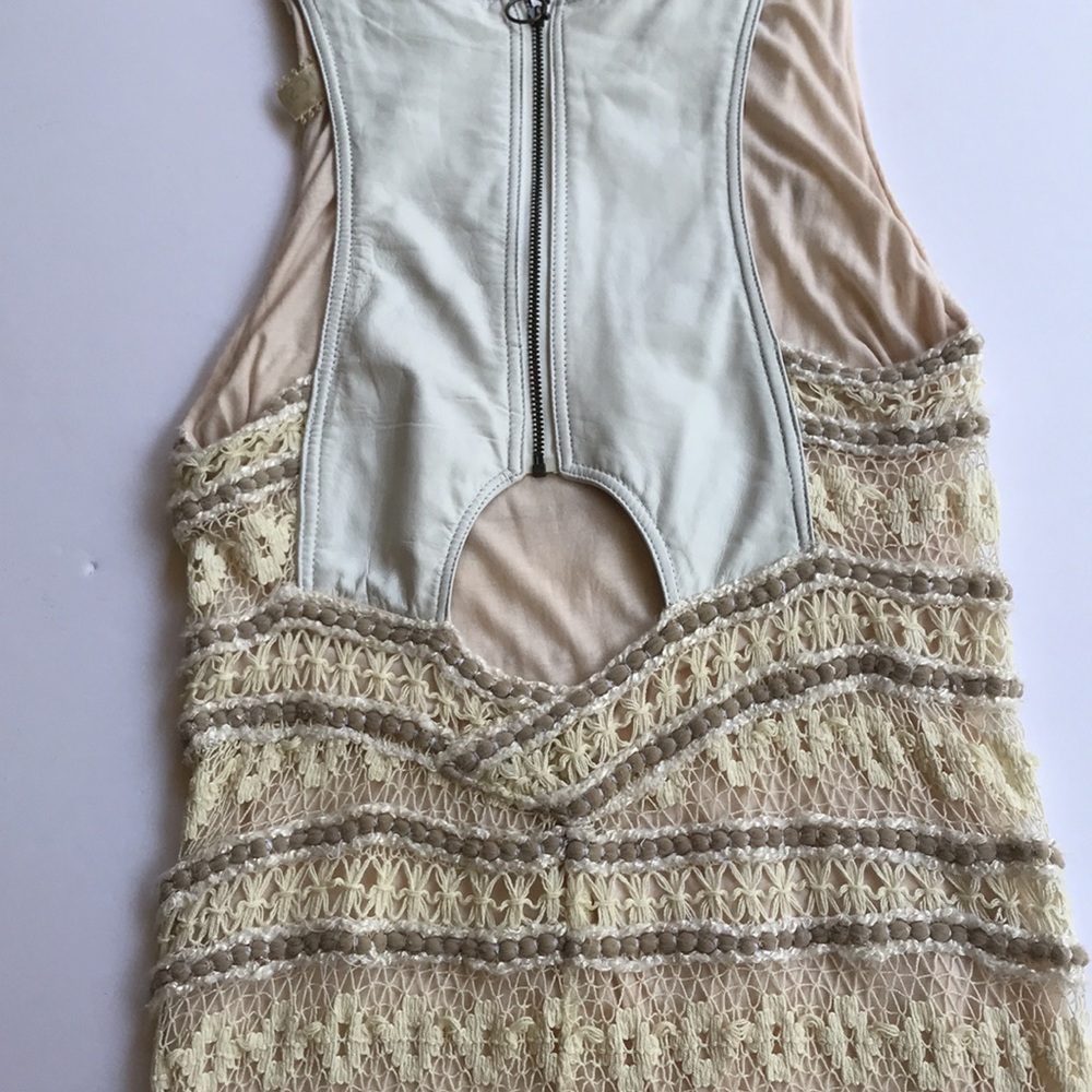SOLD FP New Romantics XS Valkyrie Lace Crochet Bodycon Dress Free People - Picture 10 of 13